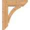 Ekena Millwork Thorton Slat Smooth Bracket w/ Offset Brace, Western Red Cedar, 7 1/2"W x 24"D x 28"H BKT0806X24X28THR06SWR - alternate 3
